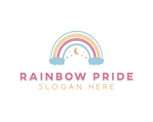 Rainbow Boho Postnatal logo design