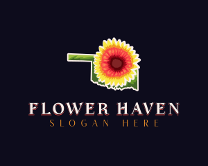 Oklahoma Blanket Flower logo design