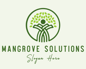 Mangrove - Mangrove Tree Human logo design