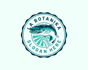 Fish Aquatic Fishing Logo