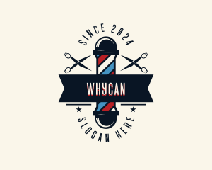 Hair Stylist - Scissor Barber Hairdresser logo design