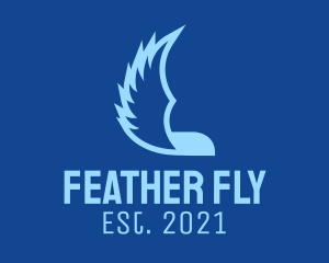 Blue Flying Wings  logo design