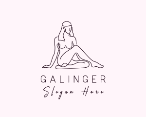 Nude Stripper Woman Logo