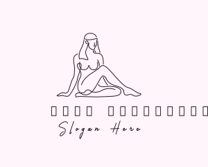 Sexy - Nude Stripper Woman logo design