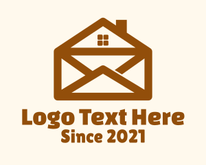 Mail - House Postal Envelope logo design