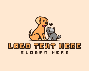 Dog Cat Petcare  Logo