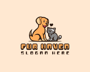 Dog Cat Petcare  logo design