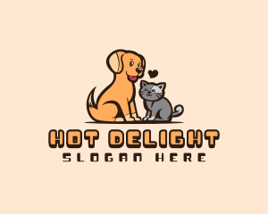 Dog Cat Petcare  logo design