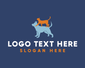 Cat & Dog Animal Clinic logo design