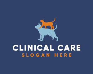 Cat & Dog Animal Clinic logo design