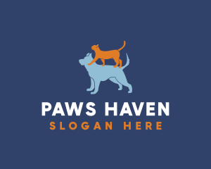 Cat & Dog Animal Clinic logo design