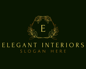 Luxury Botanical Leaf  logo design