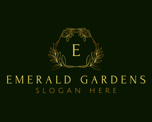 Luxury Botanical Leaf  logo design