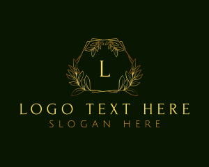 Eco - Luxury Botanical Leaf logo design