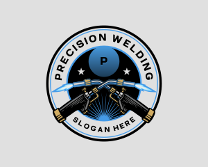 Welding Torch Fabrication logo design