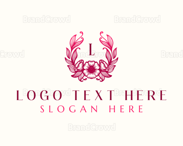 Flower Wedding Salon Logo