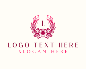 Feminine - Flower Wedding Salon logo design