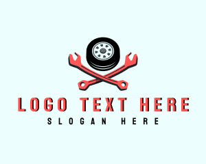 Vulcanizing - Tire Wrench Tool logo design