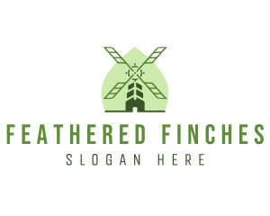 Eco Farm Windmill logo design