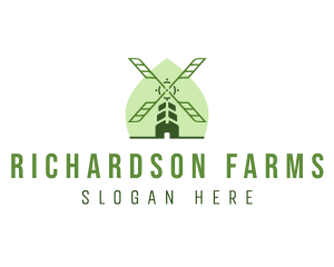 Eco Farm Windmill logo design