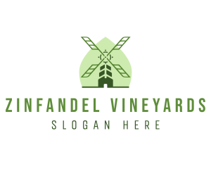 Eco Farm Windmill logo design