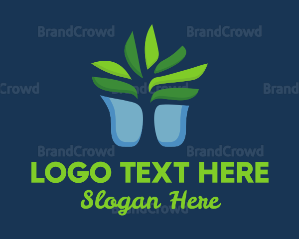 Succulent Plant Pot Logo