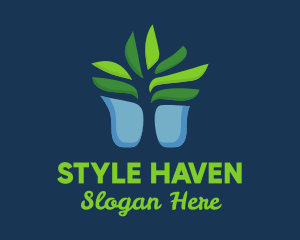 Succulent Plant Pot Logo