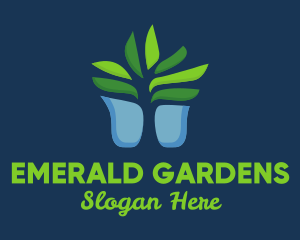 Succulent Plant Pot logo design