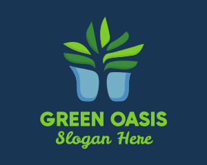 Succulent Plant Pot logo design