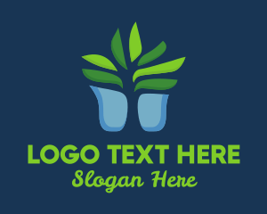 Tree - Succulent Plant Pot logo design