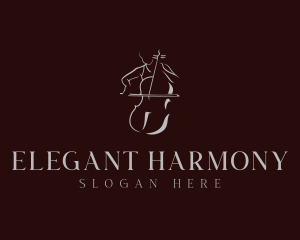 Classical - Classical Cello Musician logo design