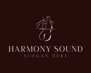 Musician - Classical Cello Musician logo design