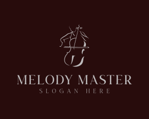 Musician - Classical Cello Musician logo design