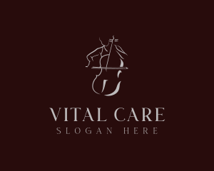 Music Festival - Classical Cello Musician logo design