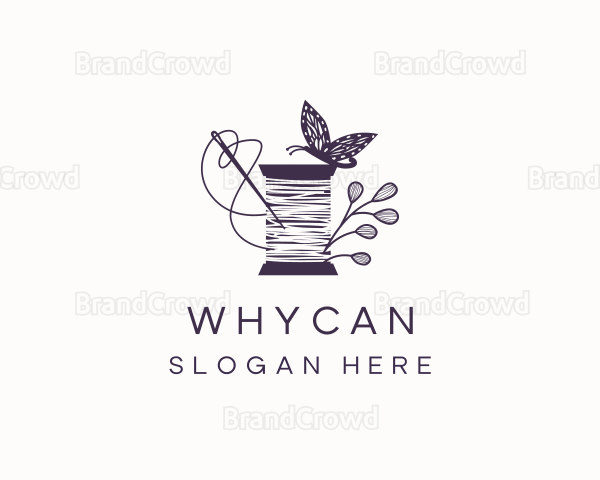 Butterfly Thread Sewing Logo
