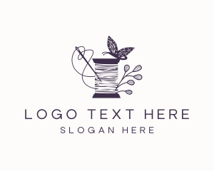 Butterfly Thread Sewing Logo