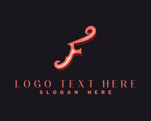 Letter F - Creative Cafe Business logo design