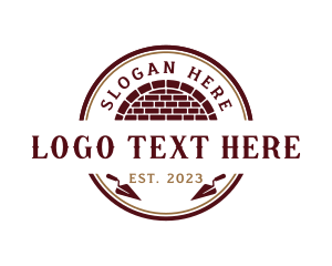 Worker - Brick Wall Masonry logo design
