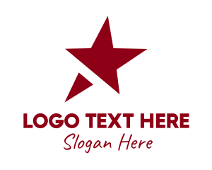 Simple - Red Simple Star logo design