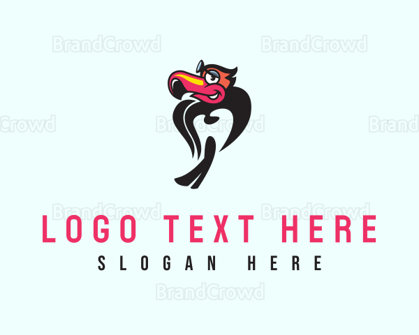 Dental Tooth Bird Logo