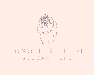 Flower - Flower Female Stylist logo design