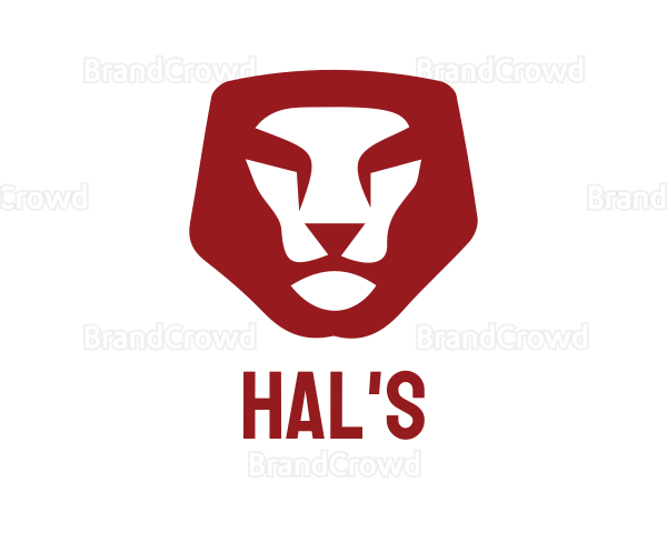 Red Lion Head Logo