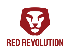 Red Lion Head logo design