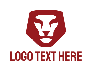 Red Lion Head Logo