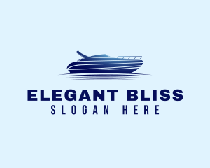 Vacation - Blue Sailing Yacht logo design