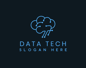 Data - Cloud Data Brain logo design