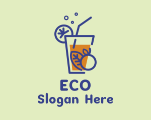 Orange Juice Glass Logo