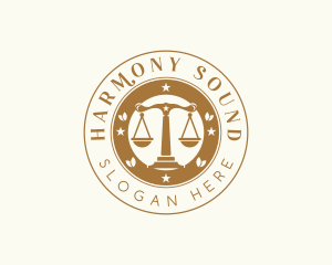 Judicial - Legal Justice Scale Lawyer logo design