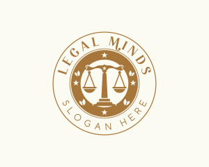 Jurist - Legal Justice Scale Lawyer logo design