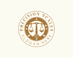 Legal Justice Scale Lawyer logo design